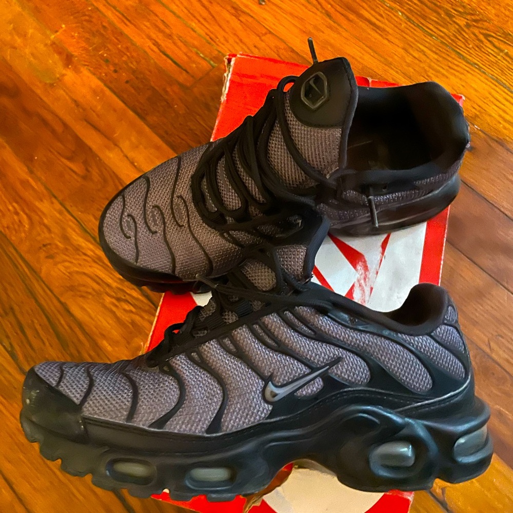 Nike Black and Gray Air Max Plus